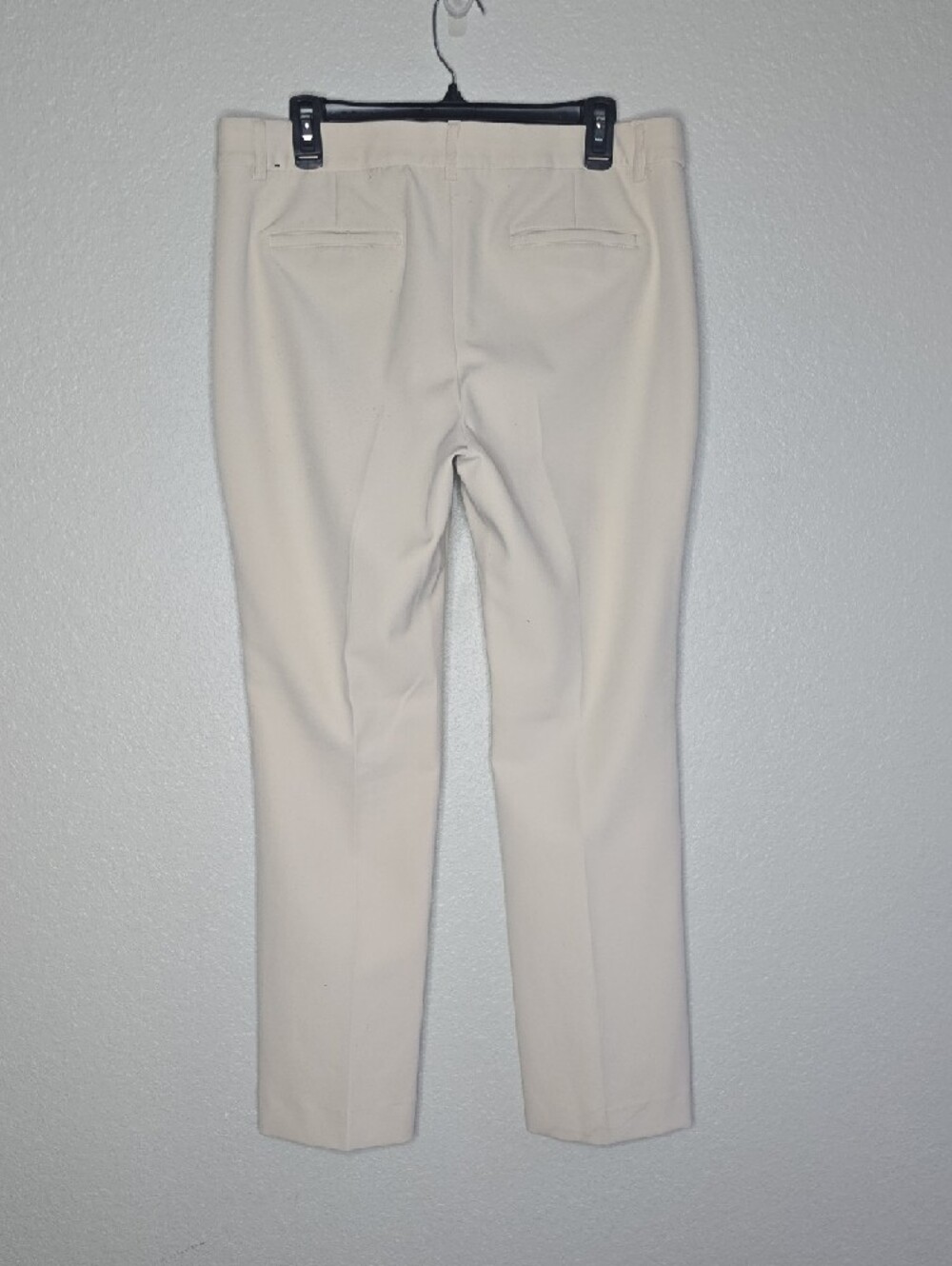 EXPRESS Low-Rise Cream Sailor Button Bootcut Pant 12 - Picture 4 of 5